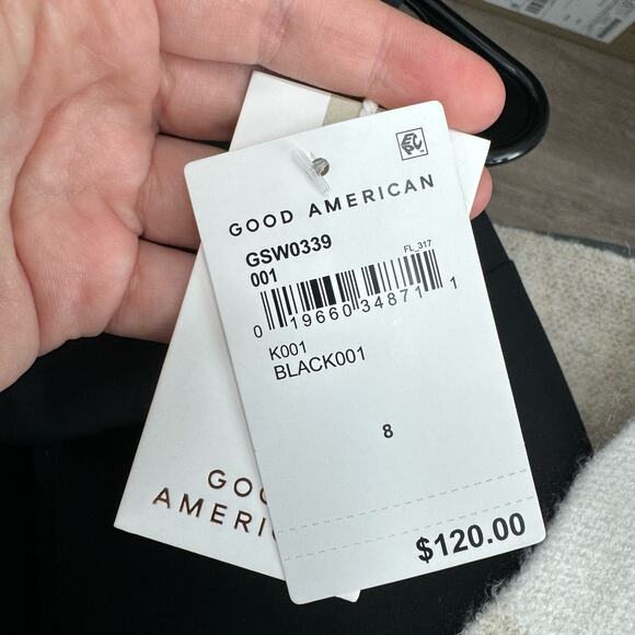 Good American Swimsuit Size 5X Black Good Compression Show Up One-Piece New - Picture 5 of 6